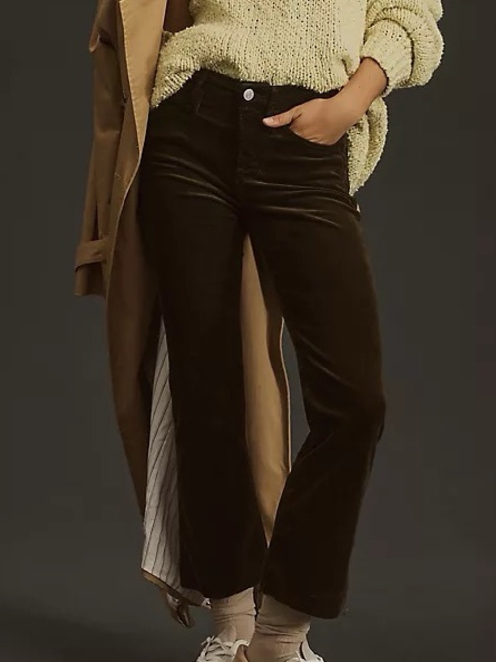 Frame Dark Brown Le Crop Mini Boot Jeans